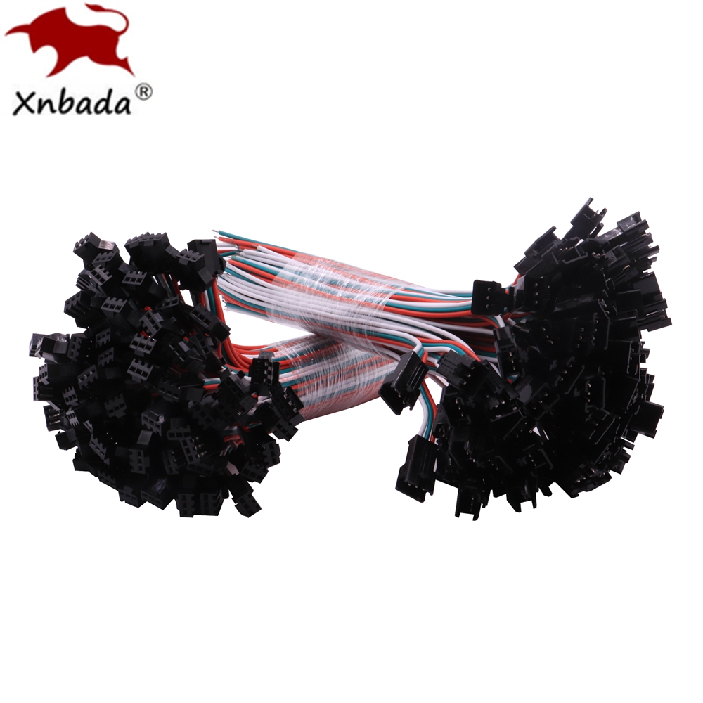 Ws2812B - 10Pairs 10cm 3Pin JST Connector Female&Male