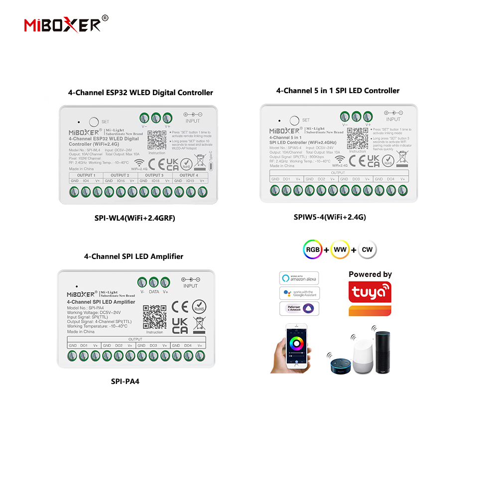 Miboxer SPIW5-4 5in1 SPI LED C - огляд і ціна Ws2812B