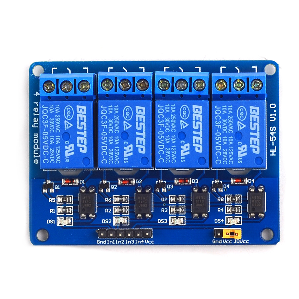 5V 4 Channel Relay Module 4-ch - огляд і ціна Relay Module 4 Channel