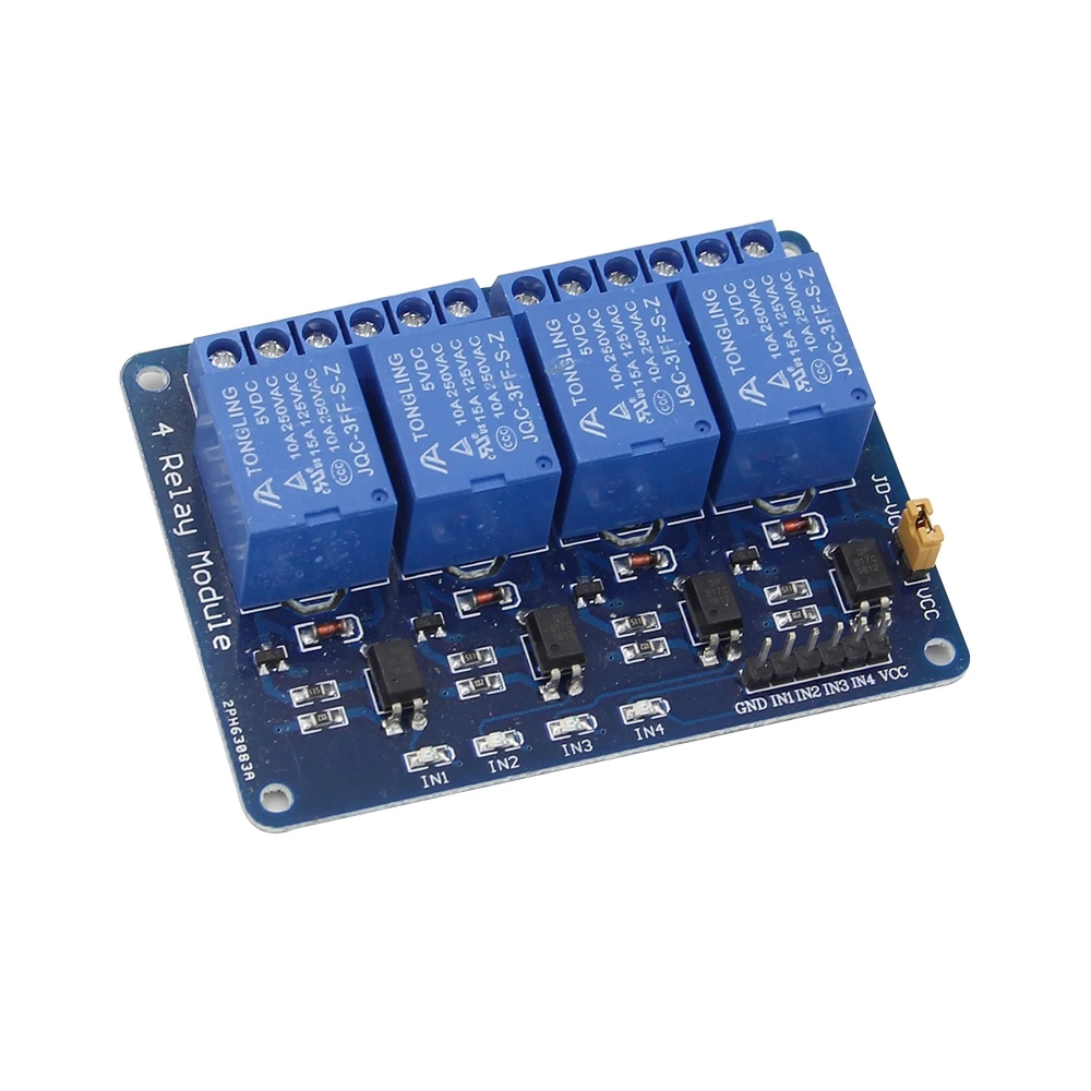 5V 12V 1 2 4 6 8 channel relay - огляд і ціна Relay Module 4 Channel