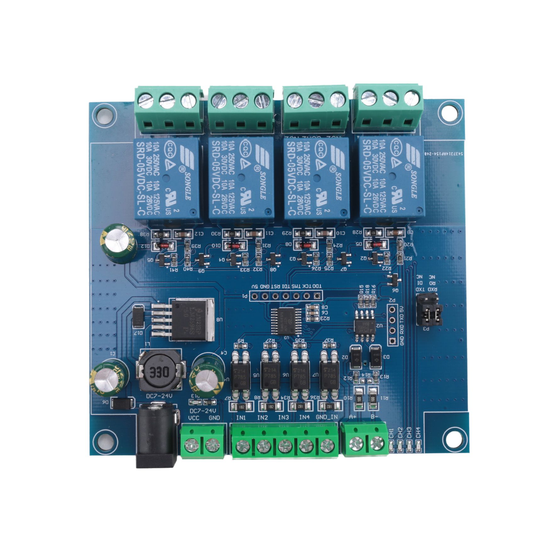 【A03R~】 Modbus Rtu 4 Ch Relay  - огляд і ціна Relay Module 4 Channel