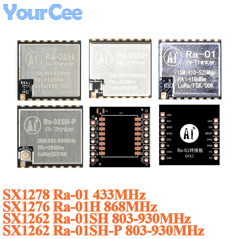 10pcs/1pc SX1276 LoRa Ra-01H 8 - огляд і ціна Lora Rfm95