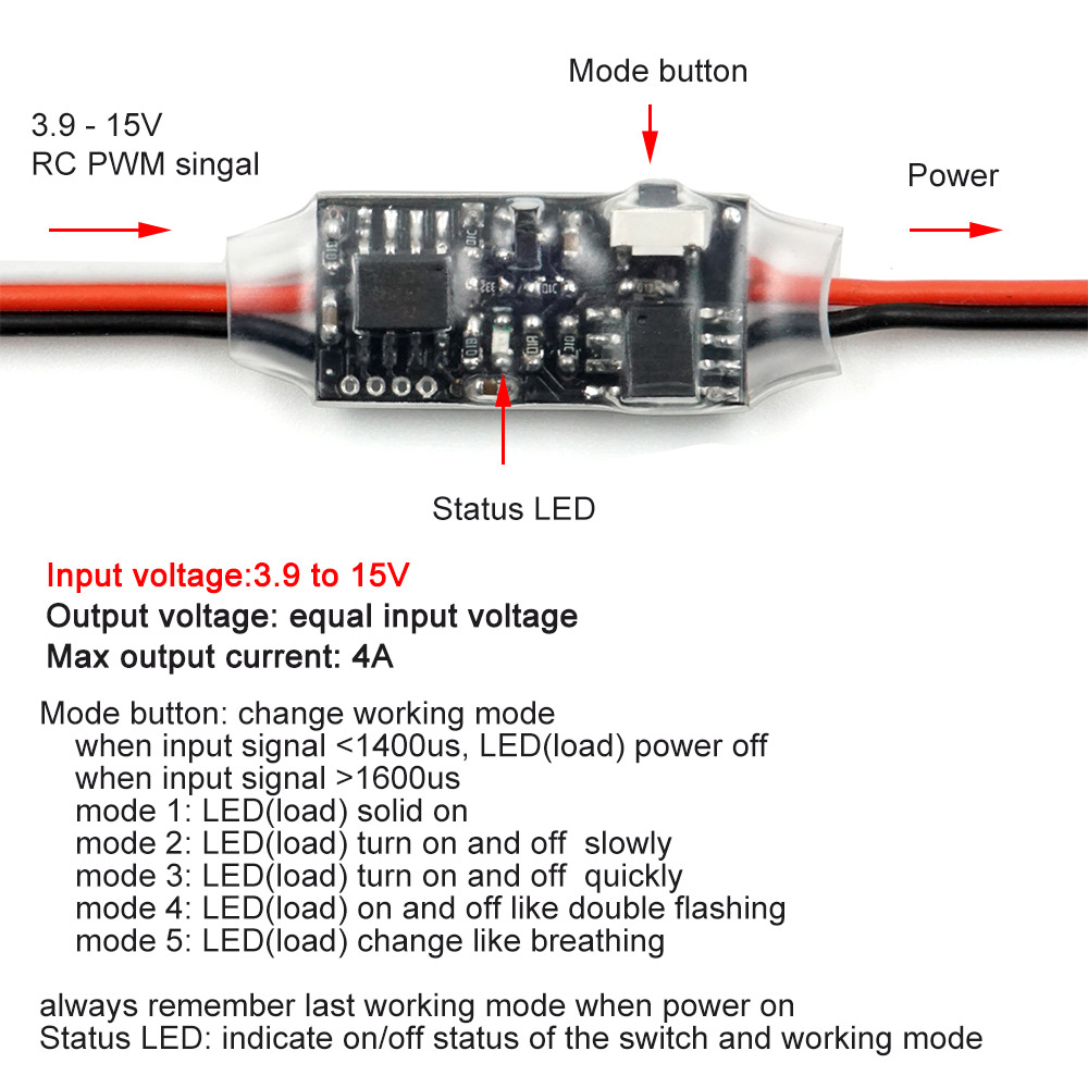 Multi-mode RC Remote Electroni - огляд і ціна Relay Module 1 Channel