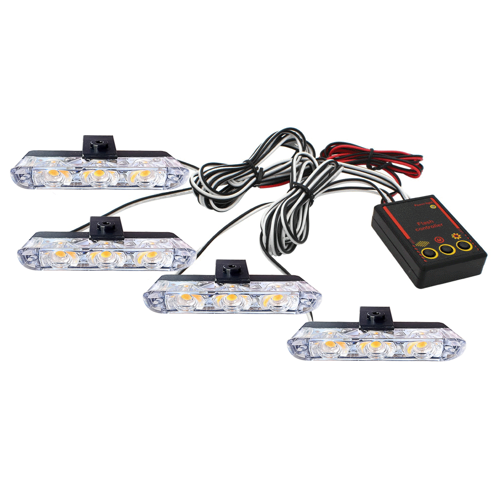 12V Car Grille Strobe Light He - огляд і ціна Buzzer Module