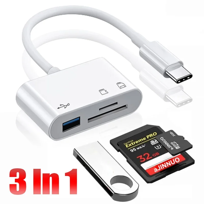 3 In 1 Type-c To USB C A OTG A - огляд і ціна Sd Card Module
