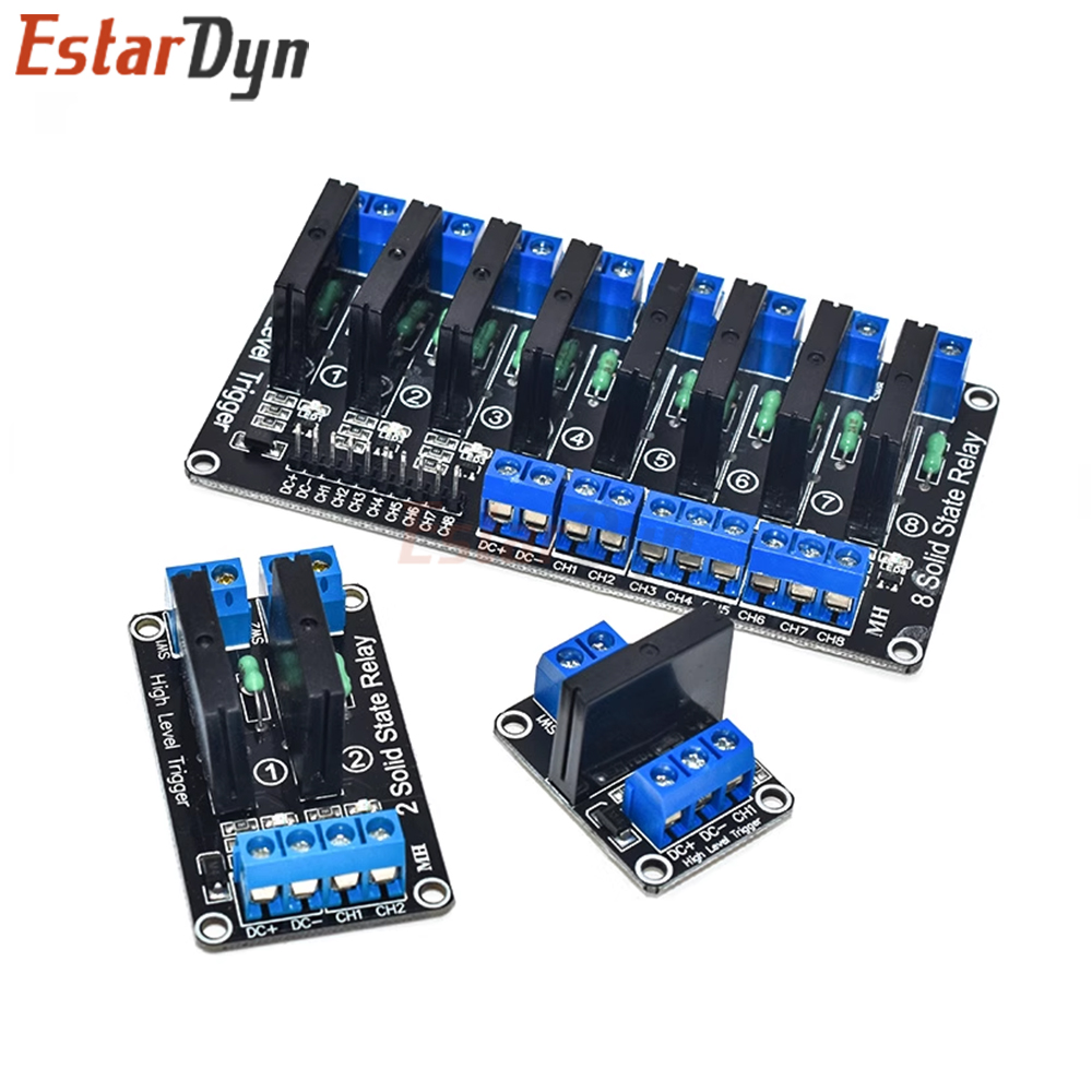 5V 1 2 4 8 Channel SSR G3MB-20 - огляд і ціна Relay Module 4 Channel
